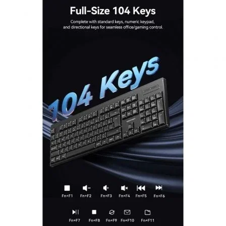 Vention Combo de Teclado y Ratón Inalámbricos KTZB0-EN Negro